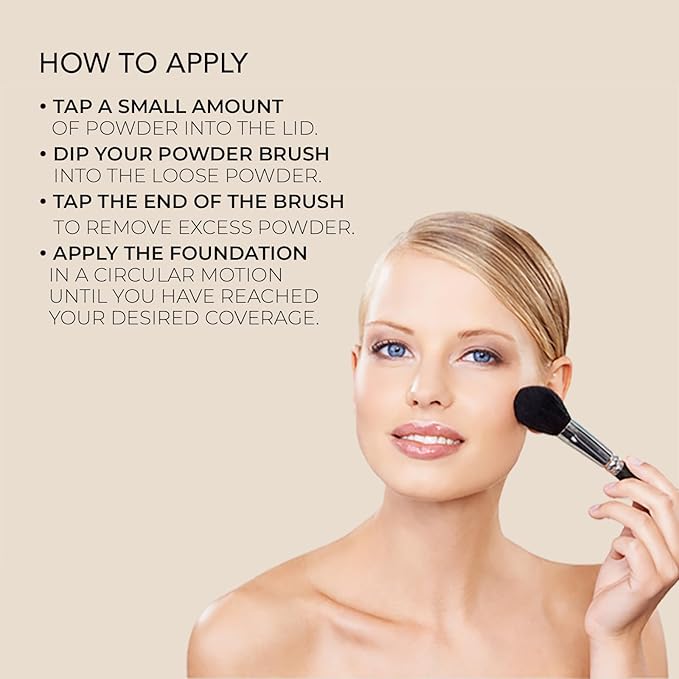 Bellapierre Mineral Foundation SPF 15 – Loose Powder Foundation, Full Coverage Mineral Makeup with Matte Finish – Vegan, Cruelty Free, Hypoallergenic, Oil & Talc Free – 0.32 oz - Honey