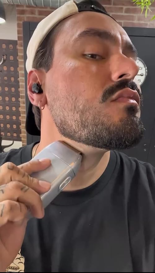 Supreme Trimmer Crunch STF602 – Waterproof Double Foil Shaver for Men | 150 Min Runtime, Wet/Dry Cordless & Corded Electric Razor | Hypoallergenic Foils for Face, Head & Stubble