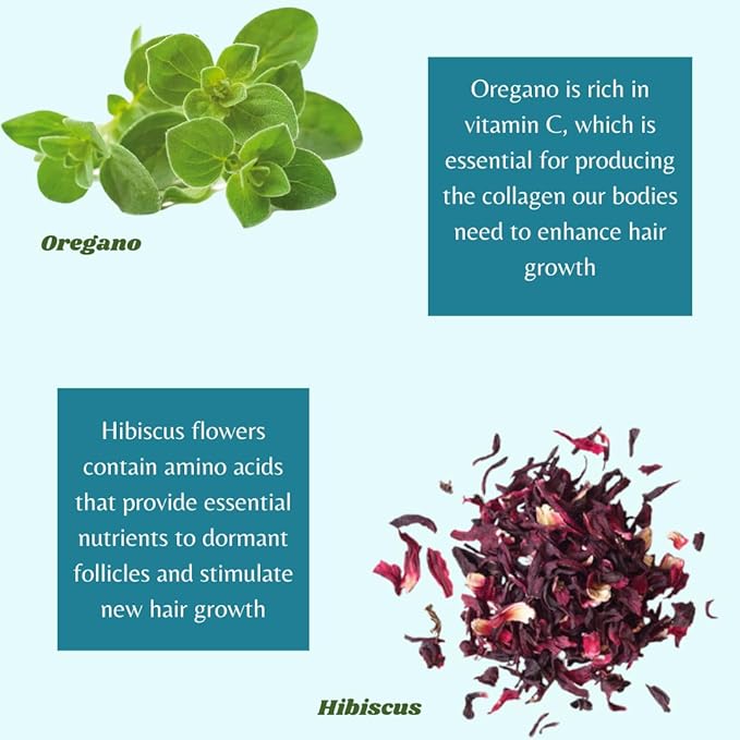 Zizie Clove Hair Growth Spray Balanced Enhancer For Thickening Damaged, Falling, Thin Hair with Rosemary & Fenugreek, Aloe Vera, Oregano, Hibiscus. For Dry, Weak Hair, for men, women