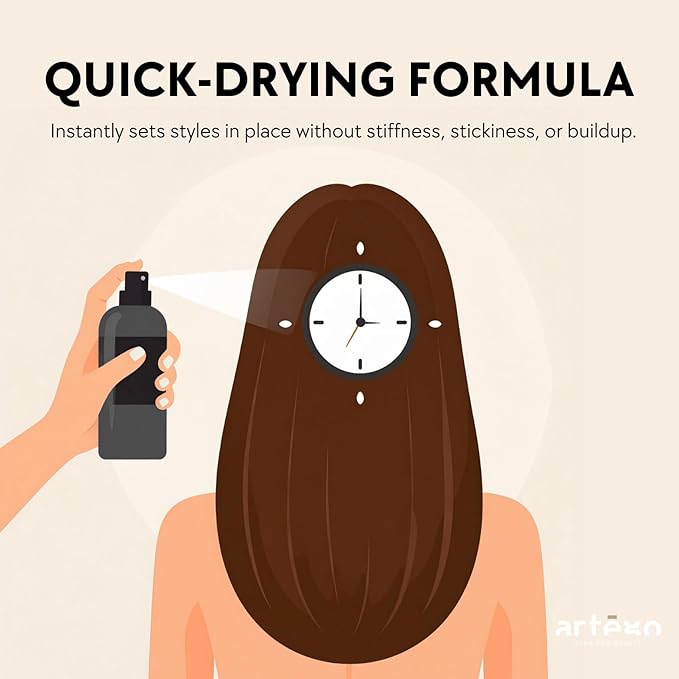 Artègo TOUCH Hot Shot Hairspray (16.9 fl oz) – Medium to Strong Hold Finishing Spray for Long-Lasting, Frizz-Free Styles