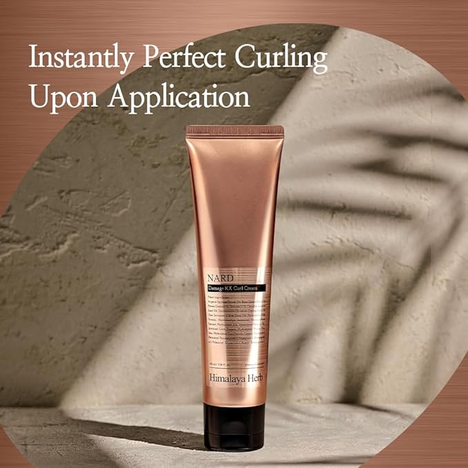 NARD RX Curl Cream for Damaged Hair Care - Elastic, Volume, and Frizz-Free Curls (Containing Amino Acids, Protein, Keratin, Silk, 11 Peptides, Vitamin E, and 6 Oils) - 3.38 oz