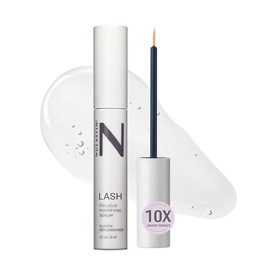 NULASTIN Follicle Fortifying Lash Serum - Clinically Tested Eyelash Enhancing Serum - Nourishes & Repairs to Promote Longer-Looking Lashes - Enriched with Hair-Strengthening Ingredients (0.1 Fl Oz)