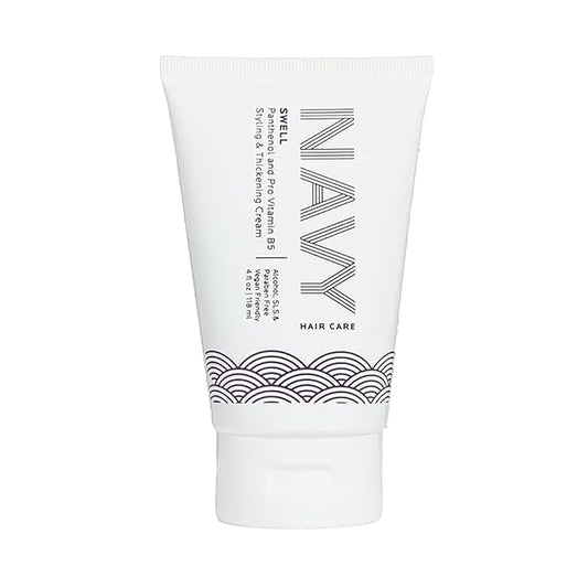NAVY HAIR CARE Swell Thickening Cream | Lightweight Styling Product for Fullness & Shine | 4 oz