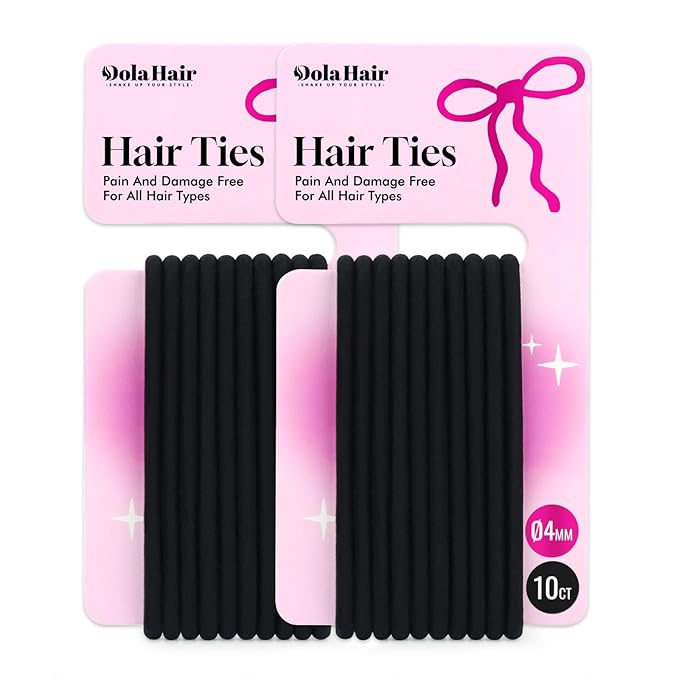 Dolahair Hair Wax Stick - Flyaway Control and Styling Pomade for Kids, Women, and Men - Accessorie Slick Back Hair Brush Kit Hair Bun Maker 20 Pcs Hair Ties (Pack of 3)