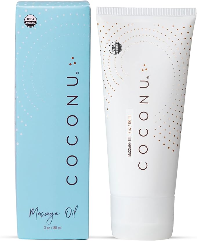 Coconu Oil Based Massage Oils | Organic Coconut Body Oil | Natural & Clean Ingredients, Body Oils for Men, Women | 3 Oz