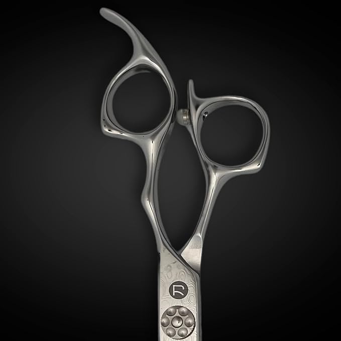 Damascus Hair Shears - Saki Kanzen - Master/Professional Level Hair Cutting Scissors for Hairdressers and Barbers (7 Inch Shears)