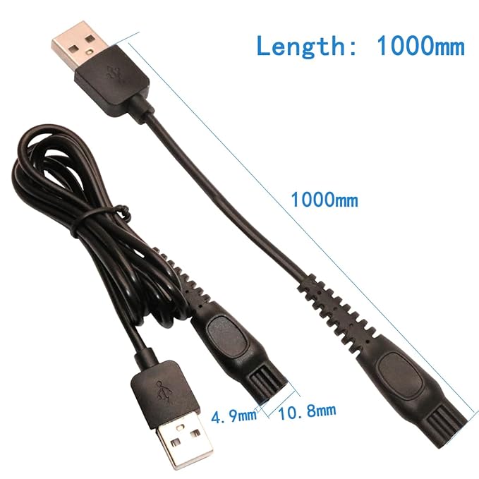 Power Cord 5V Replacement Charger USB adapter is suitable for a variety of electric hairdressers, shavers, purifiers, table lamps and others 5521 adapter hq8505 A00390 charging line