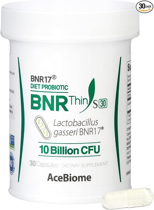BNRThin S30, Lactobacillus Gasseri BNR17, 10 Billion CFU Guaranteed, 30Capsules