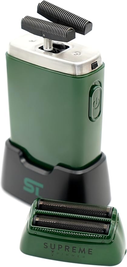 Supreme Trimmer Crunch STF602 – Waterproof Double Foil Shaver for Men | 150 Min Runtime, Wet/Dry Cordless & Corded Electric Razor | Hypoallergenic Foils for Face, Head & Stubble