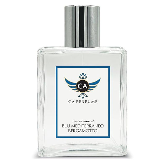 CA Perfume Impression of Parma Blu Mediterraneo Bergamotto For Women & Men Replica Fragrance Dupes Eau de Parfum Spray Bottle 3.4 Fl Oz/100ml-X1
