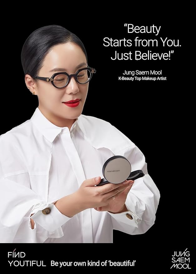 JUNG SAEM MOOL [ SPF ] Essential Skin Nuder Cushion (13 Fair) | Refill Not Included (0.49 Fl Oz) | SPF50 Broad Spectrum | Natural Finish | Makeup Artist Brand