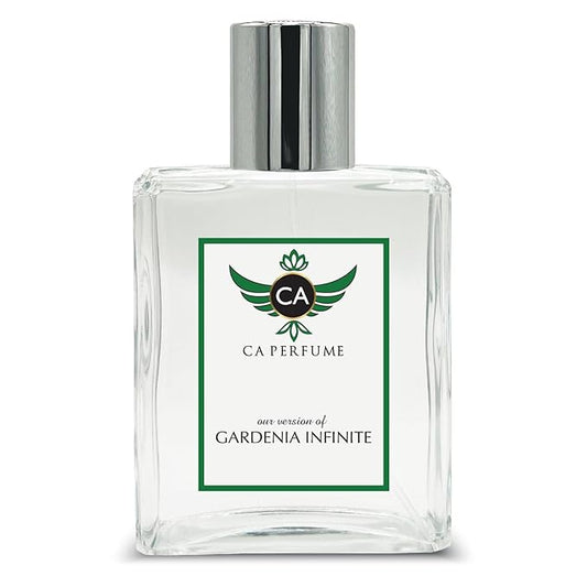 CA Perfume Impression of Gardenia Infinite for Women and Men Eau De Parfum Floral Scent Long Lasting Unisex Fragrance Signature Scent for Day and Night Wear 3.4 Fl Oz 100ml