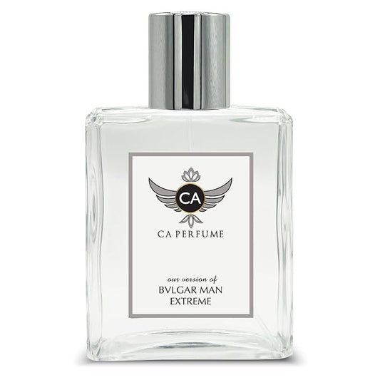 CA Perfume Impression of Bvlgr Man Extreme For Men Replica Fragrance Dupes Eau de Parfum Spray Bottle 3.4 Fl Oz/100ml-X1