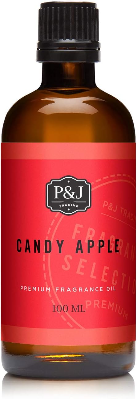 P&J Trading - Candy Apple Scented Oil 100ml - Fragrance Oil for Candle Making, Soap Making, Diffuser Oil