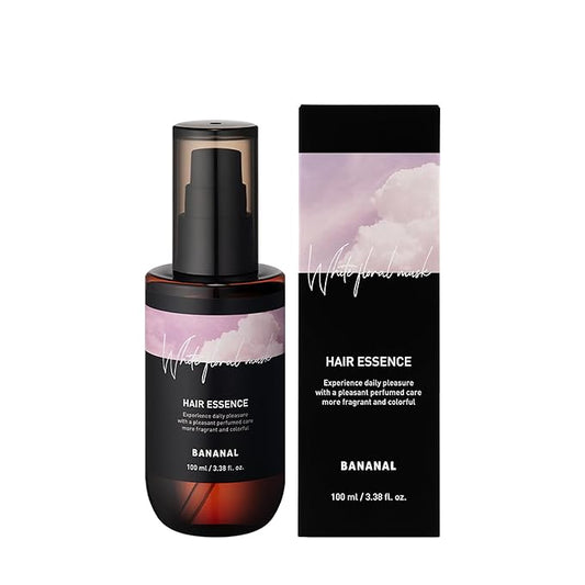 Perfumed Hair Oil & Serum 2-in-1 – Korean Essence Oil for Frizzy, Dry, Damaged Hair & Glass Hair Shine – Argan Oil & Amino Acids – Sulfate & Paraben-Free – White Floral Musk, 100ml / 3.38 fl oz