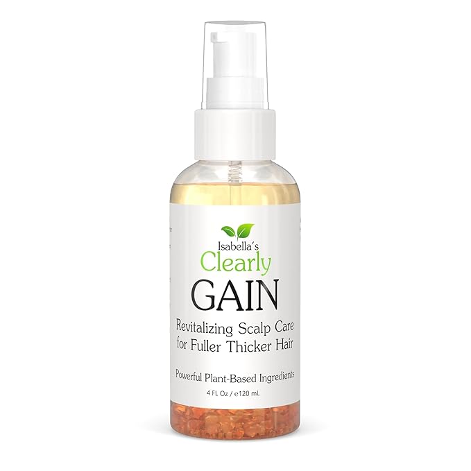 Clearly GAIN, Hair Growth Oil and Thickening Scalp Treatment for Men and Women | Natural Herbal Serum with Castor, Jojoba, Clary Sage, Rosemary, Nettle for Hair Loss, Alopecia, Thinning Hair