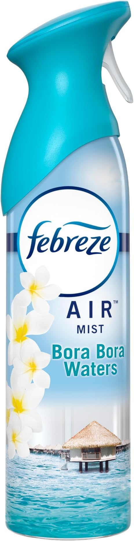 Febreze Air Mist Air Freshener Spray, Odor-Fighting Room Spray, Air Fresheners for Home and Bathroom and Kitchen, Aerosol Can, Bora Bora Waters Scent, 8.8oz, 1 Count