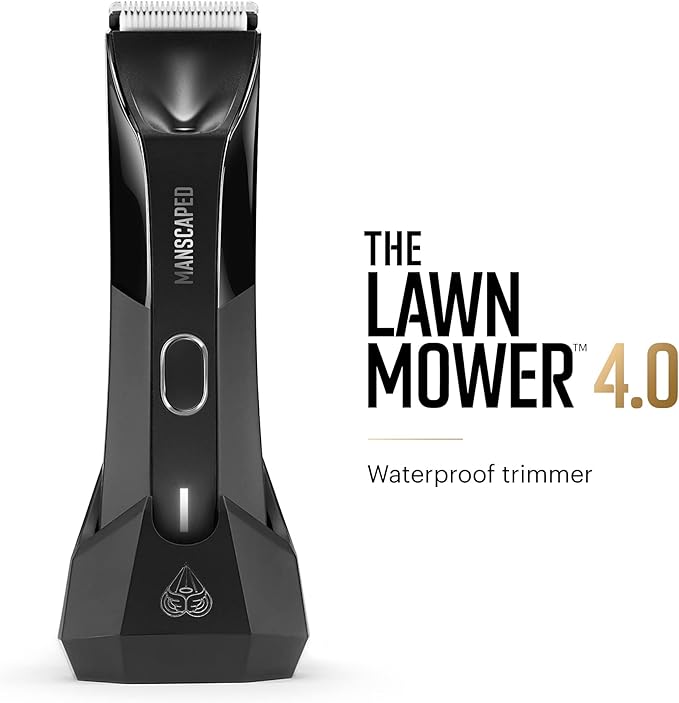 MANSCAPED® The Luxury Package 4.0 Includes: The Lawn Mower® 4.0 Electric Trimmer, The Shears 2.0 Nail Kit, Crop Preserver®, Deodorant, Body Wash, 2-in-1 Shampoo & Conditioner, The Shed Toiletry Bag