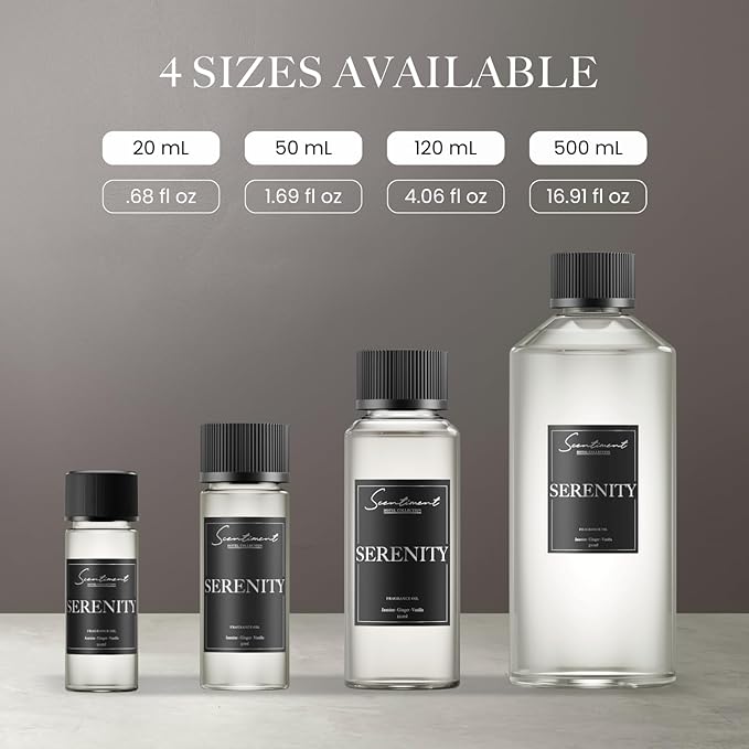 Scentiment Diffuers Oil - Serenity Hotel | Aromatherapy Home Fragrance | Inspired by Shangri-La Hotel® | Luxurious Scent with Notes of Jasmine, Ginger, Vanilla (50 mL)