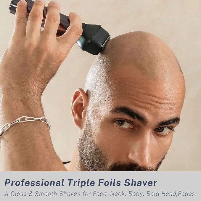 Beard Trimmer for Men, Electric Razors and Hair Clippers Set, Precision Dial Adjustable 20 Settings, All-in-One Shaving Kit for Mens Face Head Nose Body, IPX7 Waterproof Wet/Dry, USB-C Charge Dock