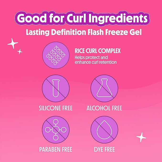 Not Your Mother's Curl Talk Lasting Definition Flash Freeze Gel and Frizz Control Moisturizing Lotion (2-Pack) - Formulated with Rice Curl Complex