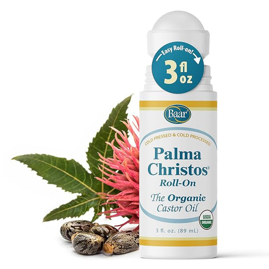 Palma Christos Roll-On, Organic Castor Oil 3 oz