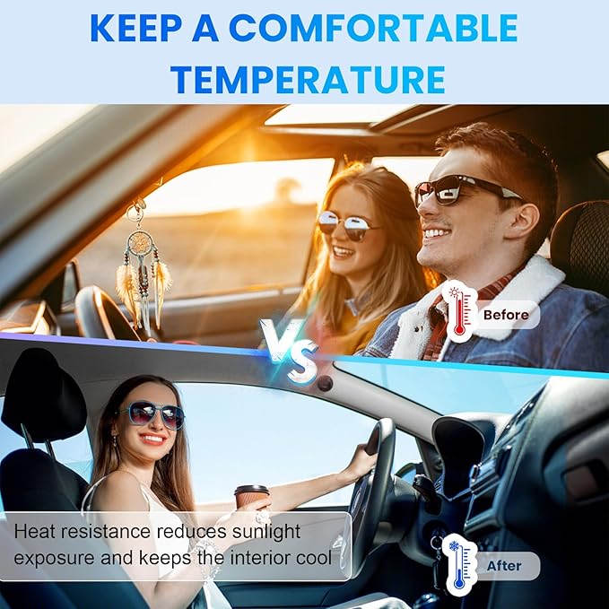 Car Window Tint 35% VLT - 20" in x 20' Ft Nano Carbon Window Tint Privacy Film for Car, Heat & UV Blocking, Glare Reduction and Scratch Resistant Automotive Tinting Roll