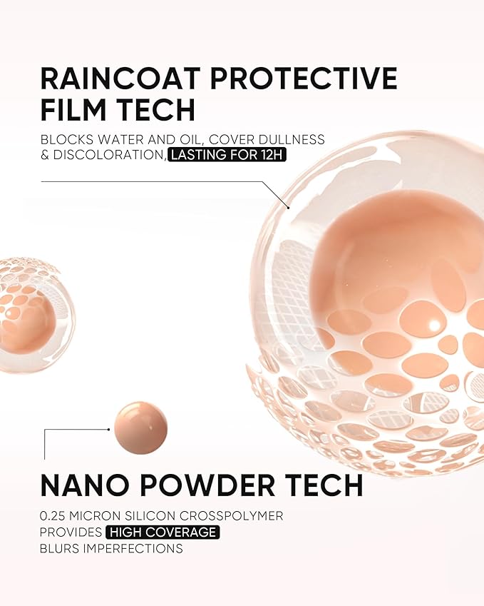 Full Coverage Cushion Foundation, Weightless, Skin Fit, Satin Glow Finish, Oil-Control Waterproof Foundation, Sweatproof Flawless,Korean Makeup,Tattoo Cover Up, Buildable(#00W Warm Porcelain)