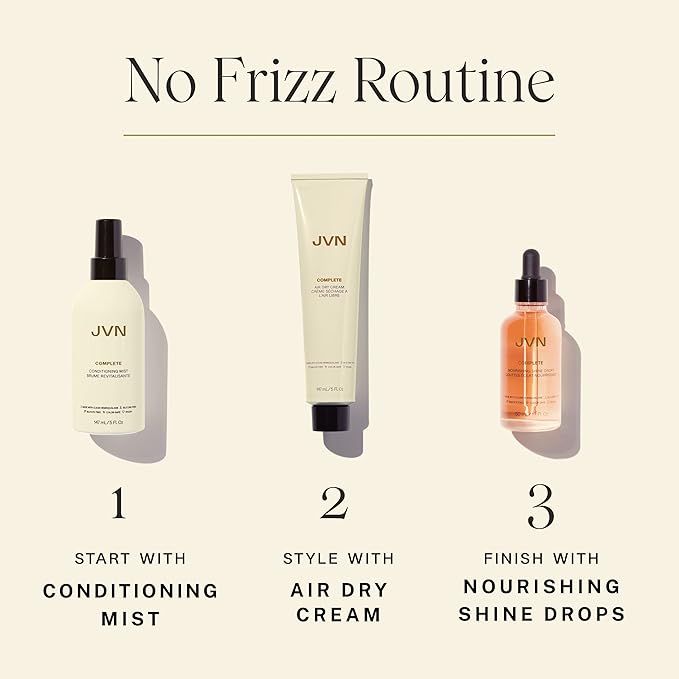 JVN Complete Leave-In Conditioning Mist, 5 Fl Oz, Frizz Fighting Moisture Multiplier, Detangler, UV and Heat Protection Spray, Hair Care for Women and Men, Silicone Free