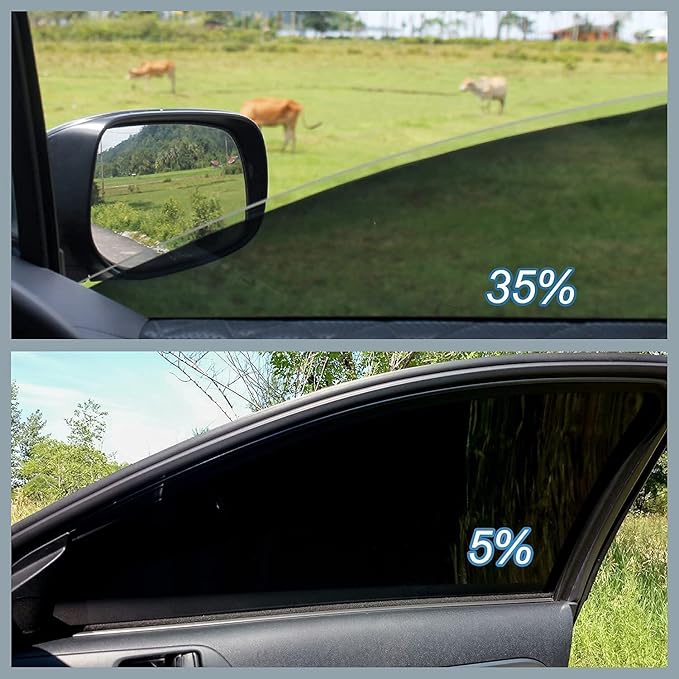 Window Tint Film for Cars, 5% VLT 30" in x 10'Ft Ceramic Window Film, Blocks 99% UV & IR Rays, Heat Resistant Anti Glare Film for Windshield, Scratch Resistant Sun Shade Auto Tint Roll