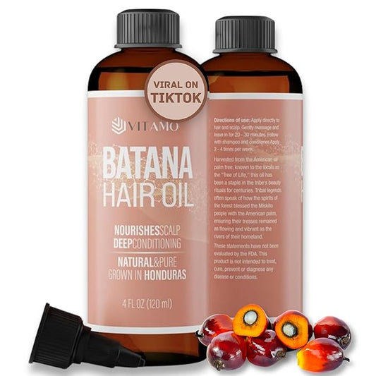 Premium Batana oil for Hair Growth |100% Raw Elaeis Oleifera for Natural Scalp Care | Dr Sebi Hair Shine treatment for Men & Women | Natural Cold Pressed Extraction Method | Liquid Formula
