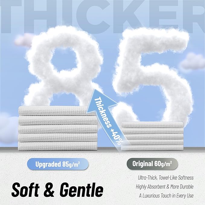 XL Disposable Face Towels | 50 Count, 100% Biodegradable, Ultra Soft & Larger (10"x12") | Bio-Based Fiber, Sustainable & Gentle for Sensitive Skin and Makeup Removal