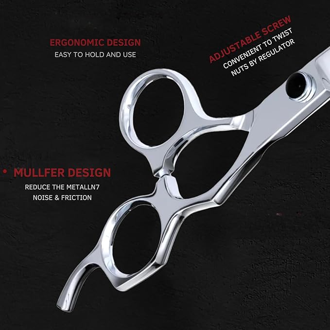 Suvorna 6.5" Hair Scissors Professional - Barber Shears for Hair Cutting - Sharp Hair Cutting Scissors to Cut Hair for Trimming and Grooming - Hair Shears for Women, Men and Adults