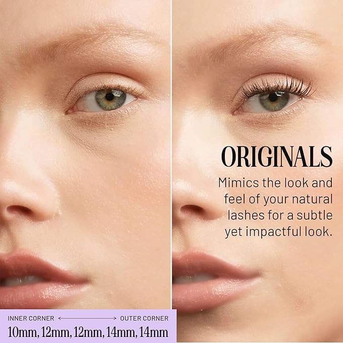 Lilac St - Originals Natural Faux Eyelash Clusters (10-12-14mm, 3 Pack) - Natural Look -DIY Lash Extension Wisps - Lightweight & Lifelike -Lasts 10 Days -Cruelty Free, Vegan, Women Founded -30 Lashes