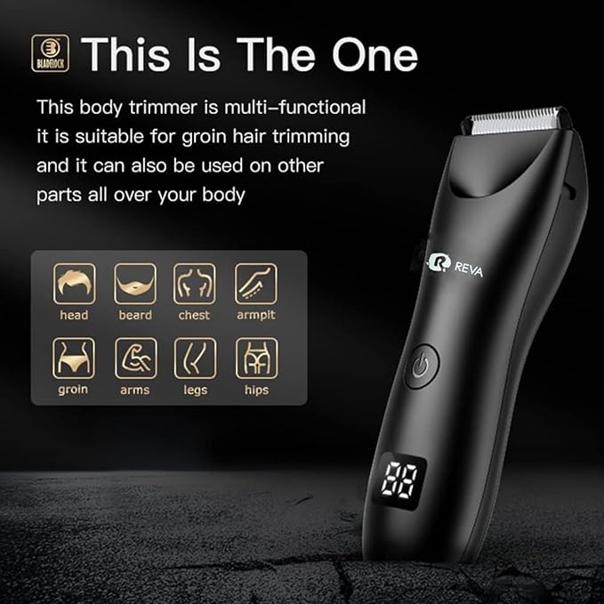 Multi Groomer All-in-One Hair Trimmer with Head Spotlight for Men & Women- Cordless Rechargeable Beard & Hair Clipper, Waterproof, Ceramic Blades, Low Noise and Fast Charging