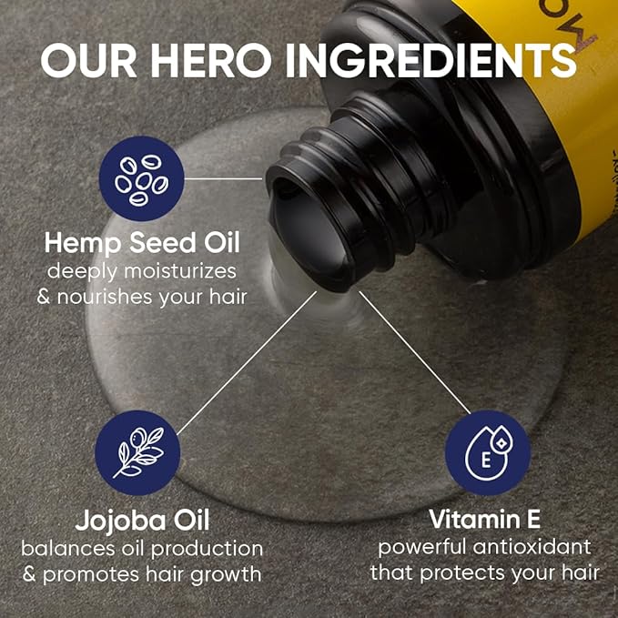 Moerie Ultimate Hair Oil for frizzy, dry and damaged Hair - Deeply Nourishing Rejuvenation - With Vitamin E, Jojoba & Hemp
