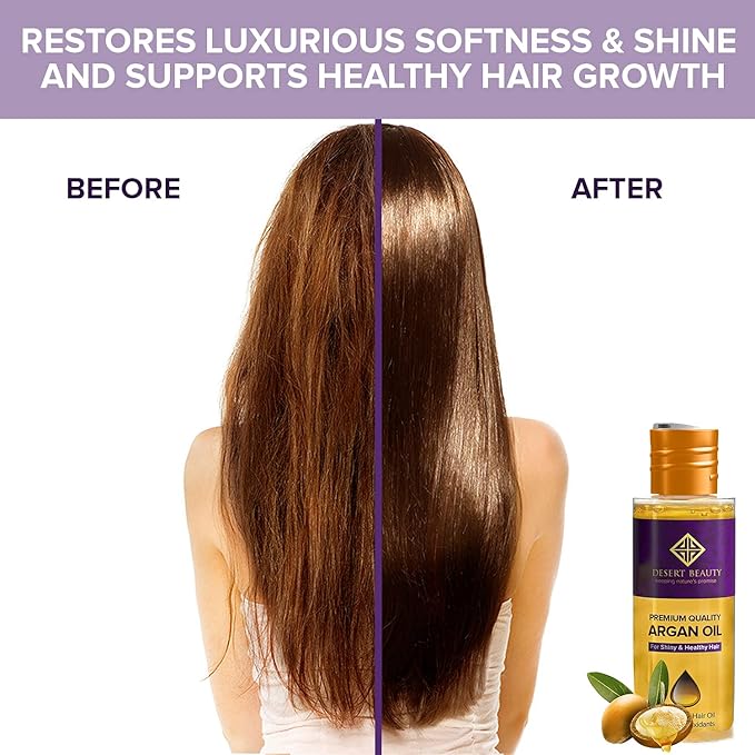 Argan Oil, 4 oz, Hair Oil Treatment for Dry Damaged Hair, Leave-in Conditioner, Hydrating, Strengthens, Natural, Cruelty Free