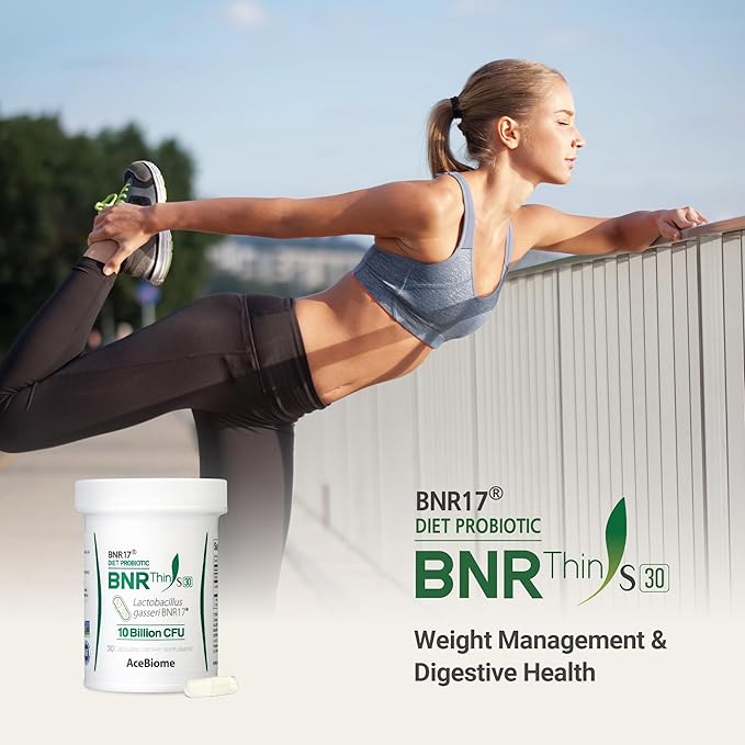 BNRThin S30, Lactobacillus Gasseri BNR17, 10 Billion CFU Guaranteed, 30Capsules