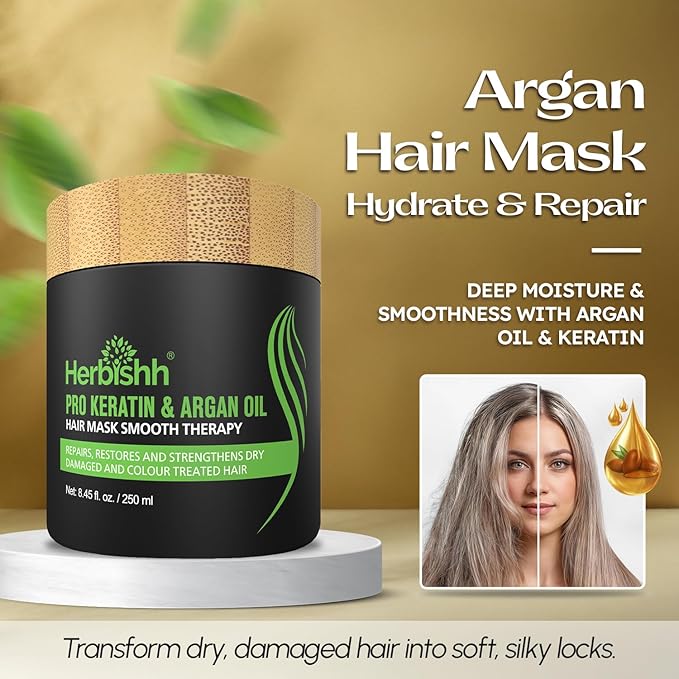 Herbishh Hair Color Shampoo for Gray Hair – Natural Hair Dye Shampoo – Lasts Up To 3-4 Weeks – 500ML – 3-In-1 Hair Color – Colors, Cleanses, and Conditions (Dark Brown Gift Set)