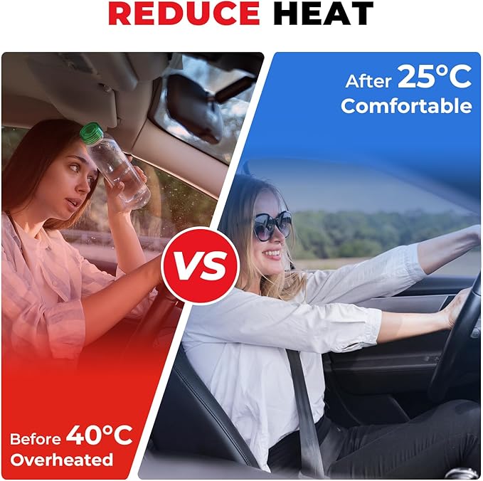 15% VLT Ceramic Car Window Tint Film (24In x100Ft), 99% UV & 96% IRR Blocks, 5-Layer Automotive Tints for Privacy Sun & Glare Protection Heat Blocking Scratch Resistant