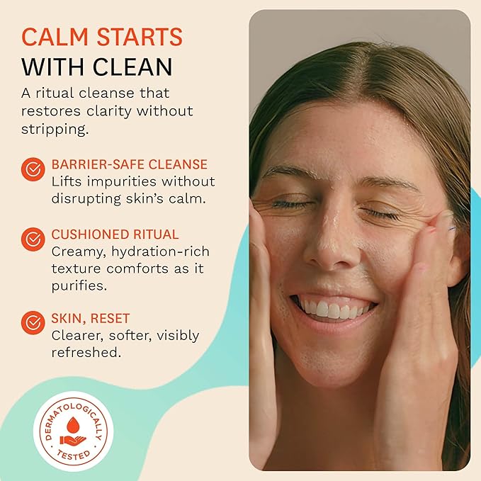 Fig.1 Hydrating Facial Cleanser Refill - Gentle Cream Face Wash for Sensitive Skin - Glycerin & Squalane - Daily Cleanser Face Wash for Women - Facewash Womens Non-Drying Formula - 3.4 oz/100 mL