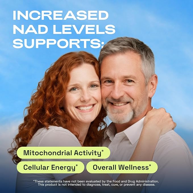 NMN Supplement Alternative – Liposomal NAD+ Supplement – Third-Party Tested – NAD CORE – 60-Day Supply – 120 Capsules