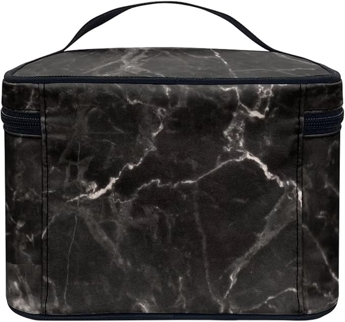 JoyLamoria Marble Print Cosmetic Bag Printed Handbag Coin Purse Wallet Tote Pouch