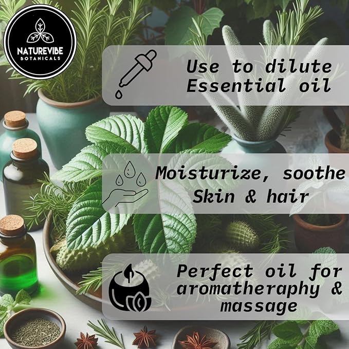 Naturevibe Botanicals Castor with Rosemary and Peppermint Oil 32 Ounces | 100% Pure and Natural | Great for Skin Care and Hair Care