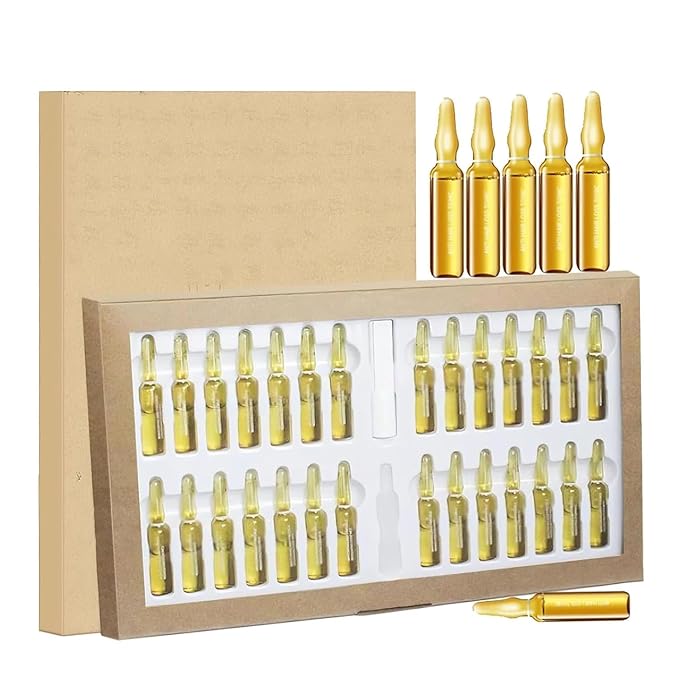 Nordic Biolabs Stem Cell Complete Hair Growth Cycle Solution 2.0,NordicBiolabs Stem Cells & Multi-peptides Serum Ampoules,Deeply repair thicken the hair (1PCS)