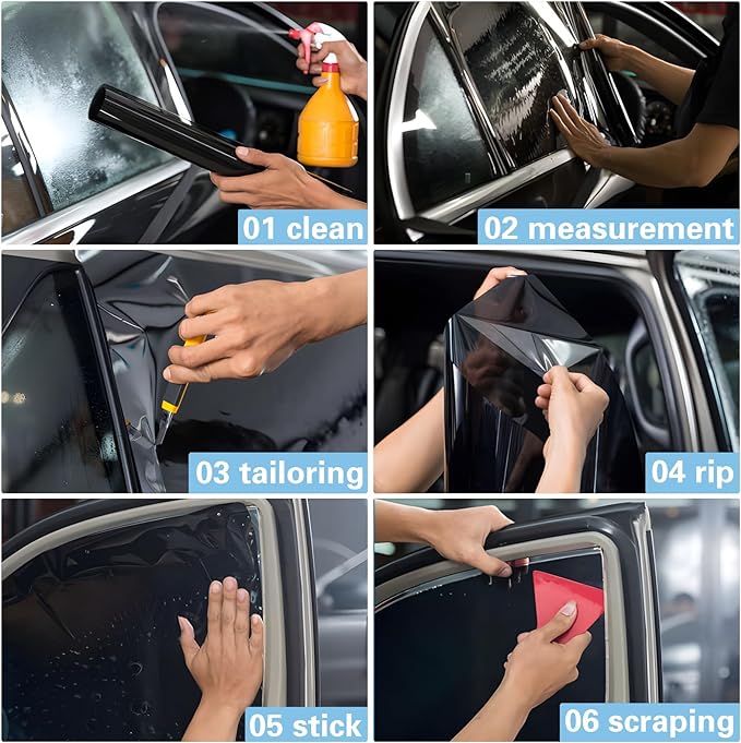 TOYOCO Window Tint Film for Cars, 35% VLT 20" in x 10'Ft Ceramic Window Tints, Blocks 99% UV&IR Rays, Heat Resistant Anti Glare Film for Windshield, Scratch Resistant Sun Shade Auto Tint Roll