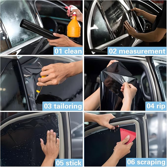 TOYOCO Window Tint Film for Cars, 35% VLT 36" in x 25'Ft Ceramic Window Film, Blocks 99% UV&IR Rays, Heat Resistant Anti Glare Film for Windshield, Scratch Resistant Sun Shade Auto Tint Roll
