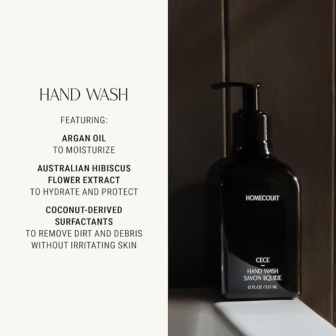 Homecourt Hand Wash, Gently Cleanses & Hydrates, Removes Dirt & Debris Without Irritating Skin, Clean Formula, Steeped Rose, 12 fl oz, 2.0