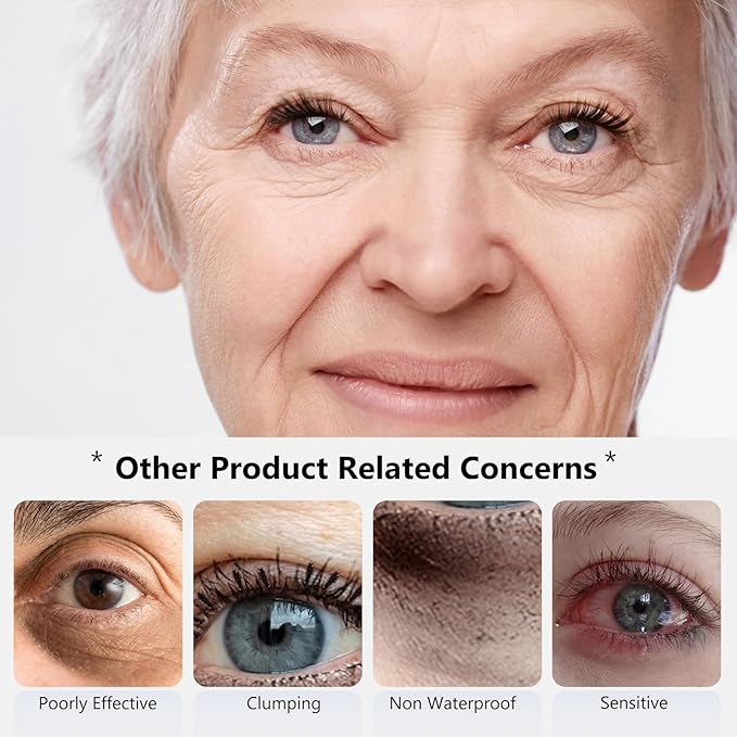 Brown Mascara for Women, Prime Waterproof Volume and Length for Hypoallergenic Máscara with Long Lasting, Hypoallergenic, Lightweight for Sensitive Eyes-02