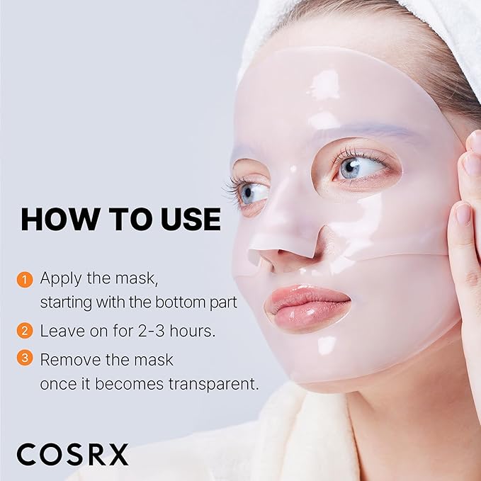 COSRX The Alpha-Arbutin Discoloration Care Hydrogel Face Masks Skincare 3 EA, Collagen Face Mask, Travel Essentials, Overnight Face Mask, Korean Skin Care, Stocking Stuffers